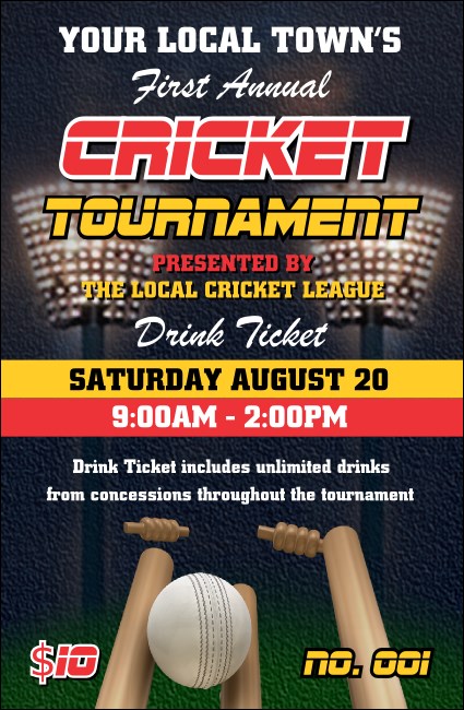 Cricket 2 Drink Ticket