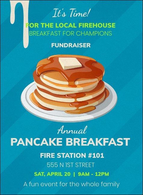 Pancake Stack Invitation Product Front