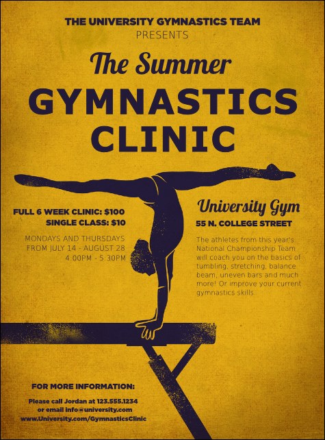 Gymnastics Flyer Template