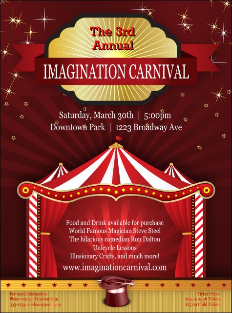 Red Tent Flyer Product Front