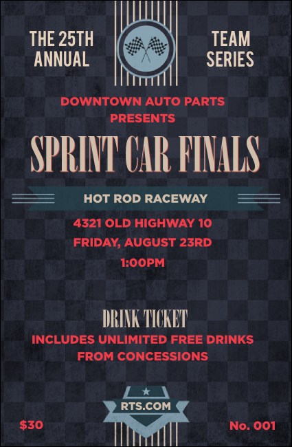 Car Racing Drink Ticket