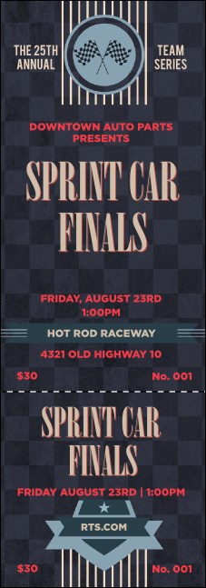 Car Racing Event Ticket