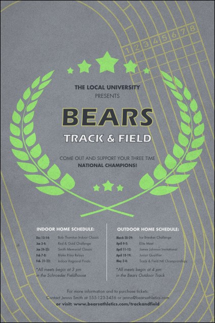 Track and Field Poster Product Front