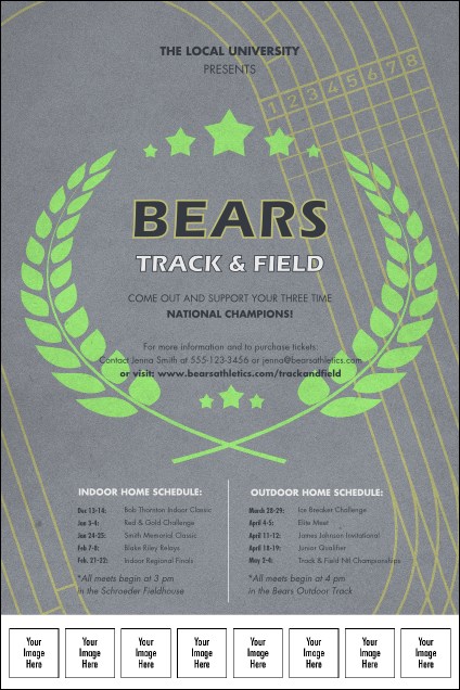 Track and Field Logo Poster