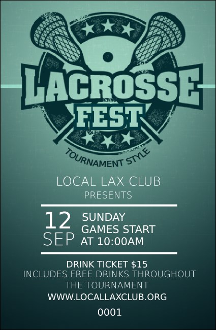 Lacrosse Drink Ticket Product Front