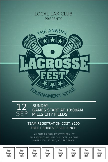 Lacrosse Logo Poster Product Front