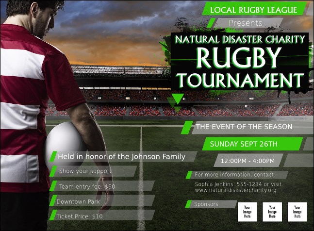 Rugby Stadium Invitation