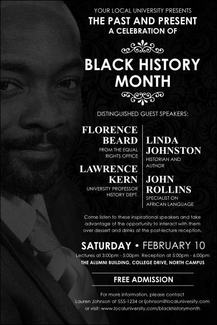 Black History Month Poster Product Front