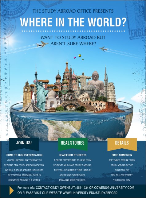 World Travel Flyer Product Front