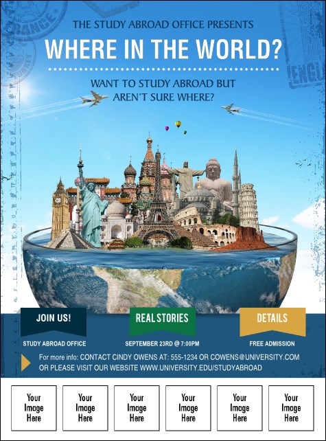 World Travel Logo Flyer