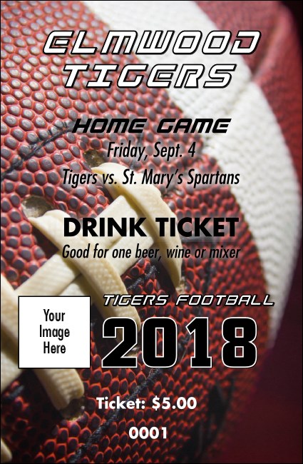 Football Schedule Drink Ticket