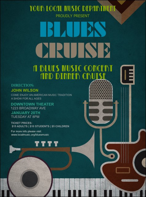 Blues Flyer Product Front