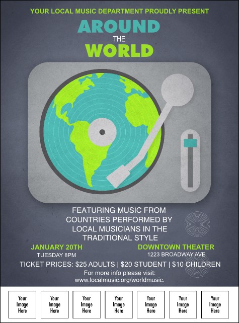 World Music Logo Flyer