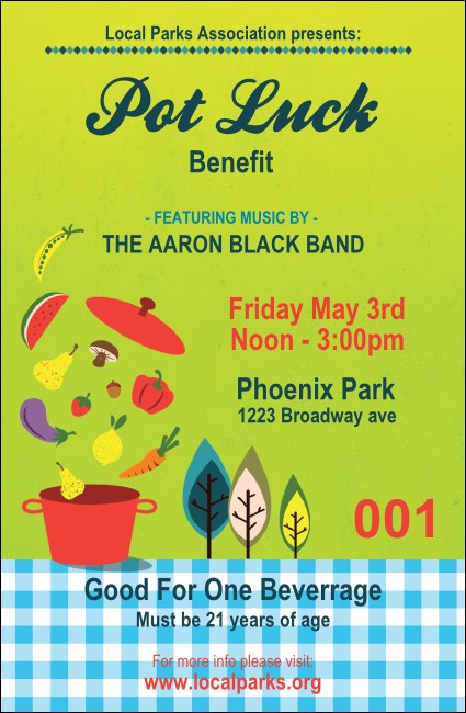 Potluck Benefit Drink Ticket