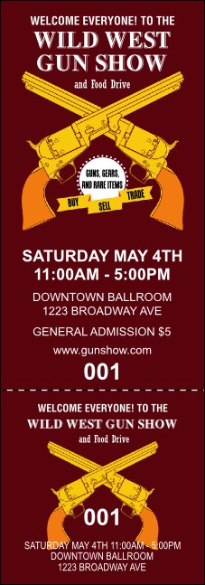 Gun Show Event Ticket