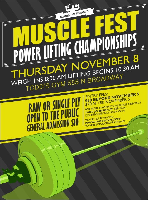 Power Lifting Flyer