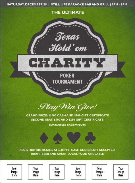 Texas Hold 'Em Logo Flyer Product Front