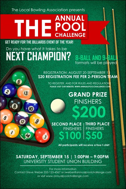 Pub Event Promotion 'Killer' Pool Competition Tournament Poster Set Kit NEW 