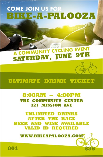 Bike A Palooza Drink Ticket