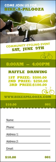 Bike A Palooza Raffle Ticket