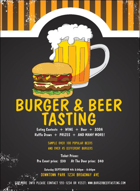 Burgers and Beer Invitation Product Front