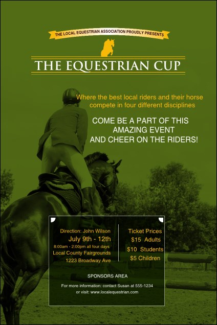 Equestrian Poster Product Front