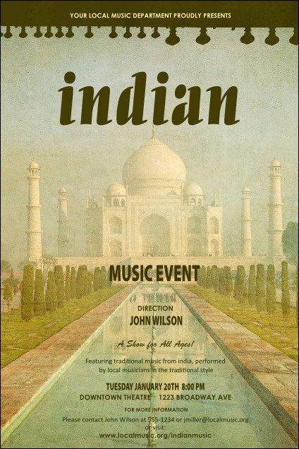 Indian Music Poster
