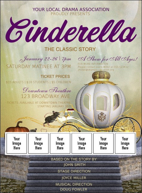 Cinderella Logo Flyer Product Front