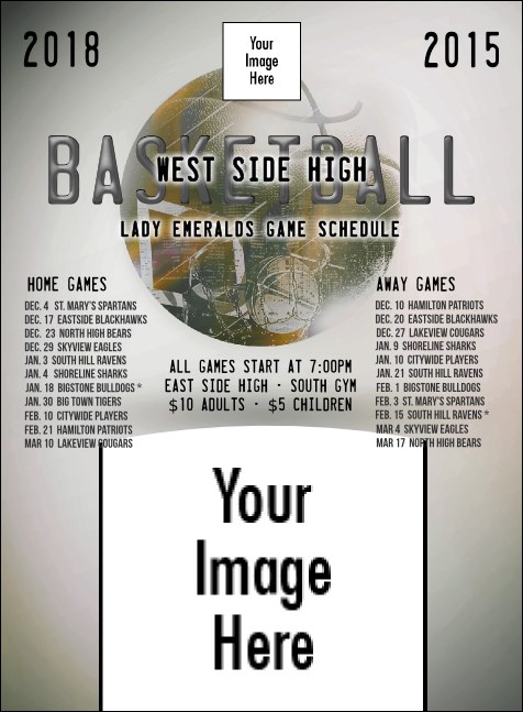 Basketball Schedule Invitation