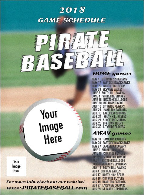 Baseball Schedule Invitation