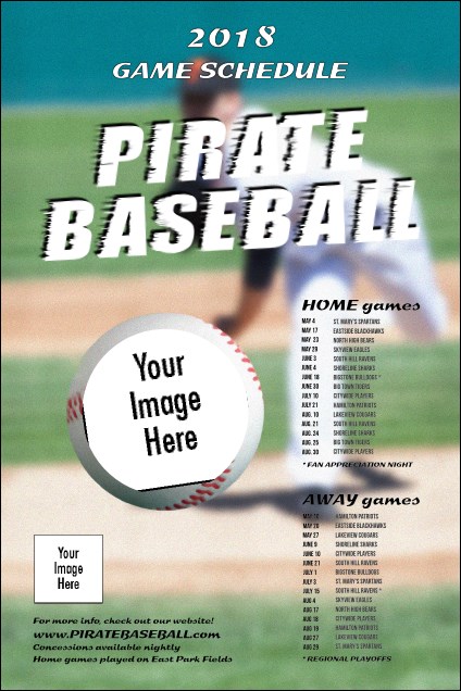 Baseball Schedule Poster