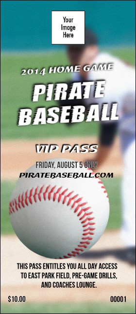 Baseball Schedule VIP Pass Product Front