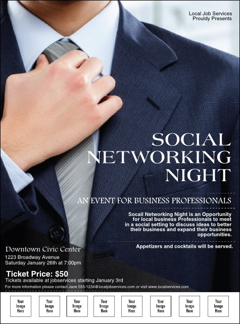 Social Networking Logo Flyer Product Front