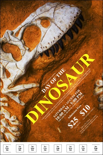 Dinosaur Logo Poster