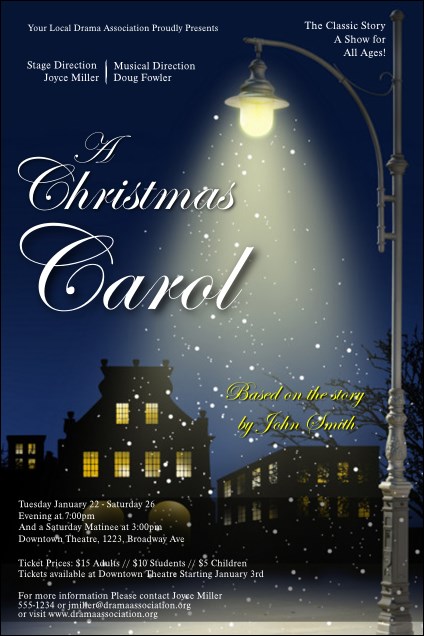 Christmas Carol Poster Product Front