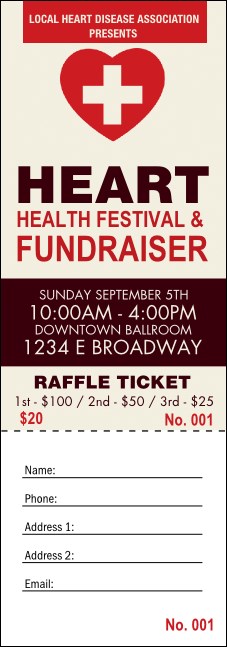 Heart Health Raffle Ticket