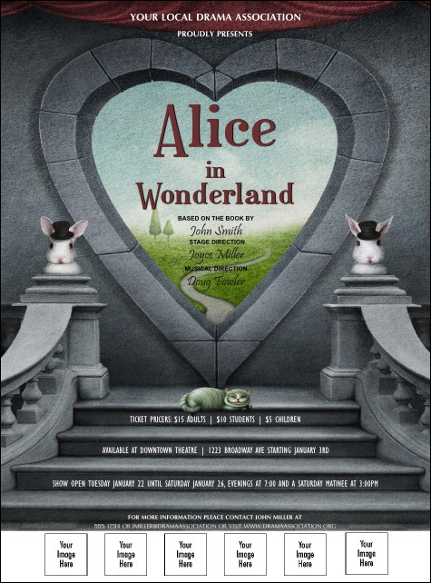 Alice in Wonderland Logo Flyer Product Front