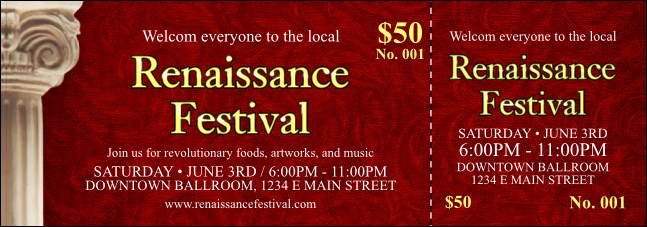 Renaissance Event Ticket