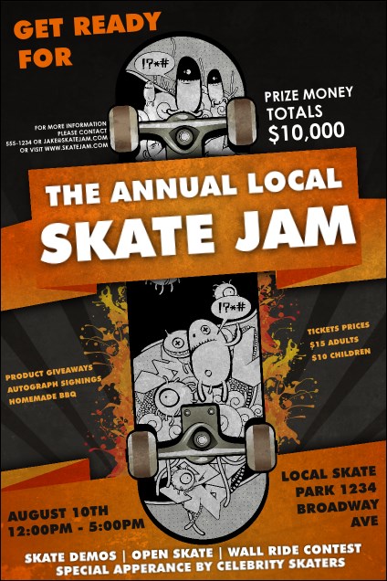 Skateboarding Poster