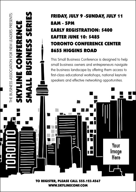 Toronto Club Flyer (Black & white)