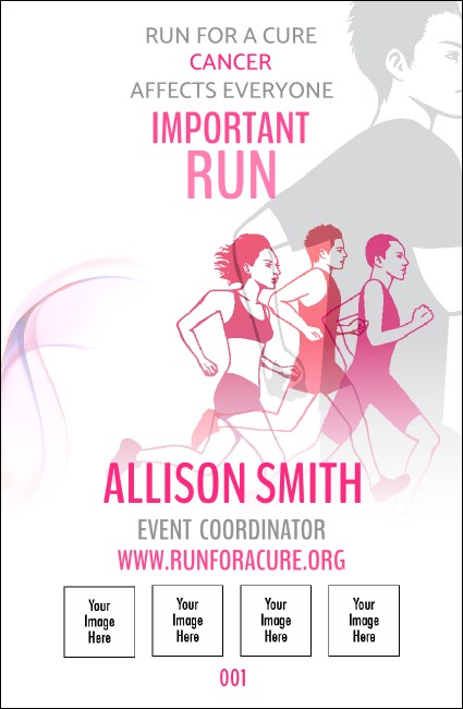 Run for a Cause Pink Drink Ticket Product Front