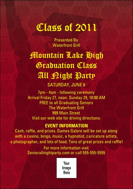 Cap and Gown Logo Club Flyer