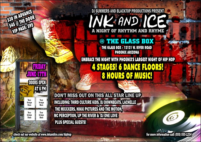 Hip Hop Graffiti Club Flyer