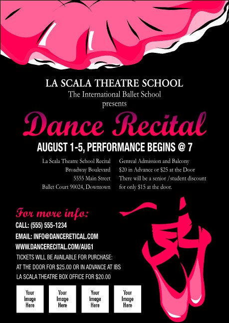 Dance Recital Club Flyer