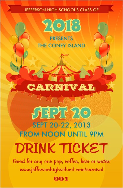 Carnival Drink Ticket