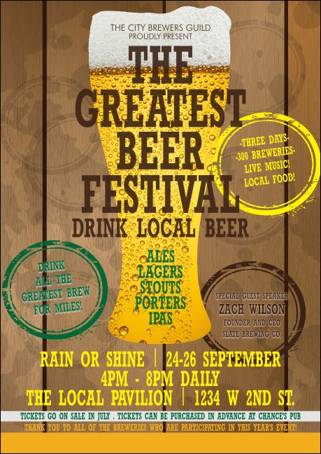 Beer Festival Club Flyer