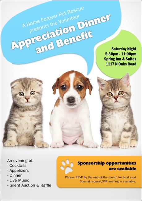 Animal Rescue Club Flyer Product Front