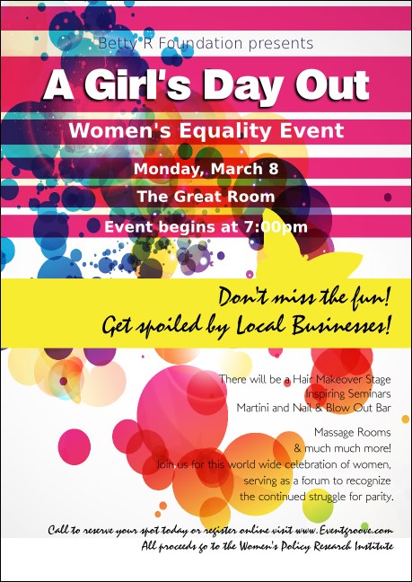 Women's Expo Abstract Club Flyer