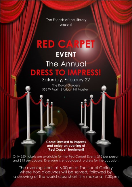 Red Carpet Club Flyer
