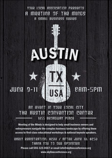 Austin Music Club Flyer